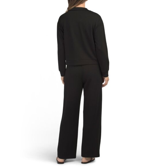 TART Black 2pc Scuba Knit Pax Lounge Set - Picture 2 of 2